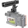 NICEYRIG Quick Release nato maniglia superiore con 15 mm morsetto e Cold Shoe per Sony A6500 Cage/DSLR fotocamera/videocamera Cage Rig