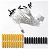 Wiffe Batterie AAA alternative, adattatore di alimentazione per luci a LED AAA (10 in 1 AAA)
