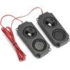 FILFEEL Doppio Altoparlante Magnetico Portatile con cavità per Bassi Pesanti da 40 Mm 8Ω 5W per Monitor TV, Poltrone Massaggianti per Divani, ABS 99x45x21mm (2 altoparlanti)