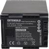 EXTENSILO 1x batteria sostituisce Canon BP-827, BP-820, BP-828, 2740B002 per videocamera camcorder (2670mAh, 7,2V, Li-Ion)