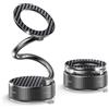 CHARMNAIL Porta Cellulare Auto Magnetico con Ventosa a Vuoto, Braccio Metallico Lungo 360° Regolabile, Compatibile con Tutti Smartphone e Veicoli, Design Fibra di Carbonio