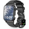 LINKCOOL Smart Watch per uomo e donna, touch screen HD da 1,86 pollici, chiamata Bluetooth, oltre 100 modalità sportive, impermeabile IP68, batteria 5-30 giorni, compatibile con iOS e Android