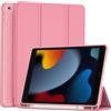 ProCase Cover con Portapenna per iPad 10.2 9a/8a/7a Generazione (2021/2020/2019) - Custodia Compatibile con iPad A2602, A2603, A2604, A2605, A2270, A2428, A2429, A2430, Rosa