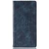 TingYR Cover per Wiko Y81, Flip Custodia Carte di Credito da Funzione Stand, Anti-Slip Slot Portafoglio Flip Protettivo Dell'ente Completo Slim Fit Cover.(Blu)