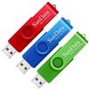 SunData Chiavetta USB 16GB 3 Pezzi PenDrive Girevole USB2.0 Flash Drive Thumb Drive Memoria Stick per Archiviazione Dati con Luce LED (3 colori: Blu Verde Rosso)