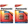PANASONIC Confezione da 2 blister da 2 batterie fotografiche CR2 al litio 3 V