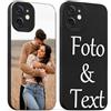 Phoona Cover Personalizzate per iPhone 11 6,1'', Personalizzata con Foto Testi Immagine Disegni Custodia Personalizzabile, Personalizzato Personalizzabili Case Custodie per iPhone 11, Nero