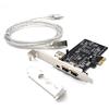 Pardarsey Padarsey - Scheda di espansione Firewire PCIe a 3 porte, 1394A, PCI Express (1X) a controller adattatore esterno IEEE 1394 (2 x 6 pin + 1 x 4 pin) con staffa a basso profilo per PC desktop e