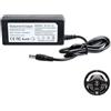Acxilexy Caricabatterie Alimentatore 18V Compatibile con Thrustmaster T128 T128X T248 T300 RS T300RS, Adattatore AC DC per Volante da Corsa Force Feedback e Pedali Magnetici 4469027 6495643 4169097
