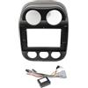 POMPOMPUR Per Jeep Per Compass Per Patriot 2010-2016 Mascherina Autoradio Da 10,1 Pollici Con Cornice Per Cruscotto Lettore MP5 Android 2 DIN POMPOMPUR