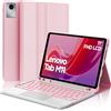 WINCHKING Custodia Tastiera per Lenovo Tab M11 2024 11 pollici/Lenovo Tab K11 11 con Touchpad Multipoint Retroilluminazione 7 colori AZERTY Francese Rimovibile Bluetooth Keyboard e Cover Premium, Rosa