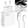 GSGFUIS Caricatore USB C da 33 W, con cavo di ricarica USB-C, 6 A, 2 m, caricatore turbo USB Type-C, adattatore di ricarica rapida per Mi14 T / Mi14 / 14 Pro / Mi13T / Mi13 / Mi12 / Mi11 / Redmi Note