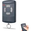 XDTKML 40,685 MHz, telecomando per porta del garage, 1 pezzo per tasti grigi, 4 canali, duplicatore di telecomando, compatibile con Hörmann HSM4-40, HSM2-40, HS2-40, HS2-40, HS4-40, HSE2-40, HSE4-40