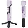 TILTAING Tilta Kit Creatore Leggero per DJI Osmo Pocket 4, Custodia Protettiva in Silicone Lilla con Impugnatura Antiscivolo a Onde, Mini Treppiede da Tavolo 1‑Touch, Vetro temperato AR per schermo, TA-T96-A
