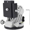 HEEPDD Base di Regolazione della Latitudine, Montatura in Lega di Alluminio Regolabile da 0 a 90 Gradi con Livella a Bolla Integrata, per Telescopi Astronomici Skywatcher e Attrez (bianco)