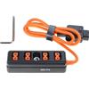 RGYBAO D Tap Maschio a 4 Femmina Cavo di Distribuzione di Alimentazione Splitter Cavo Adattatore per Produzione Film e Trasmissione Gear Camera Supply