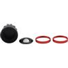 Hoppipola Lente di ricambio in vetro ottico HD per Insta360 X5, telaio in lega di alluminio resistente, facile da installare, accessorio per fotocamera per riprese all'aperto, rosso