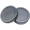 Generico 10PCS tappo obiettivo posteriore anteriore,compatibile con Panasonic | Micro 4/3 M4/3 M43 MFT GH3 GH4 G6 G7 G9 GX1 GX7 GX8 GX80, plastica, nero