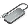 AISENS - A109-0945 - HUB USB 3.1 USB-C, USB-C/M-1xUSB-C PD 100W+1xUSB-C USB3.0/H+3xUSB-A USB2.0/H, 15cm