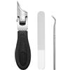 Yurosuis Tagliaunghie Angolato | Lama Ampia Bordo Smussato per Unghie Incarnite, Attrezzo Antiscivolo con Impugnatura Comfort,Kit Manicure in Acciaio Inossidabile di Precisione per la Cura