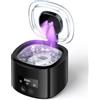 Dresz Pulitore Ultrasuoni,50000Hz Lampada UV Pulitore Ultrasuoni,230ML Clean Pod 4 Modalità Per Protesi, Allineatori, Apparecchi Ortodontici, Testine Di Spazzolini, Gioielli,Nero