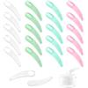 Mozeat Lens 20 pezzi Scoop per creme patel multicolor spatole cosmetiche make up curvo mini spatole cosmetiche spatole cosmetiche piccola maschera cosmetica scoop crema spatola per mescolare cosmetici maschera
