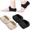 DONOONIS 2 paia di bende per sperone calcaneare, protezione tallone, solette sperone calcaneare, solette cuscinetti tallone in gel, protezione tallone protezione tallone in silicone (colore e nero)
