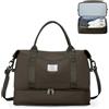 SEAFEW Borsone da Viaggio,Bagaglio a Mano 40x30x20 Ryanair Borsa da Viaggio con Scomparto per le Scarpe,Borsa da Cabina Ryanair Borsa Sportiva Borsone da Palestra da Weekend,D14-Curry Scuro