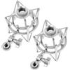 2 PCS Accessorio Per Microfono Supporto Portatile Adattatore Asta Microfonica