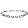 Generico Bracciale Unisex Marlù 30BR0006 in Acciaio con Pietre Blu Catena Marine