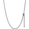 FaithHeart 2mm Collana Donna Catena Nera Rolo 45/50/55/60/65/70/75 CM Classica Sottile e Metallica Multiuso e Impilabile Accessori Pendenti Forte e Impermeabile
