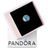 PANDORA Colours Ciondolo in argento ondulato con smalto blu misto