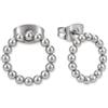 GD GOOD.designs Orecchini a Lobo Argentati da Donna - Orecchini Rotondi in Acciaio Chirurgico (12 mm) in Argento - Impermeabili, Ipoallergenici & Con Confezione Regalo Inclusa
