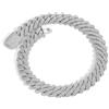 Generic KELIEQA Accessori Catena a maglie Miami extra lucida da uomo, Catena Hip Hop grande da 20 mm di larghezza, Catena da uomo ghiacciata spessa e solida,