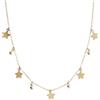 MILOR - Collana Donna con Ciondoli; Collana Donna Oro Ciondoli Fiore; Regalo Compleanni, Anniversari, Festa Mamma