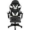 Bleker SEDIA DA GAMING OC-810 PELLE SINTETICA, CON ROTELLE CUSCINO SUPPORTO E CON POGGIAPIEDI