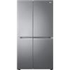 LG GSBV70DSTM Frigorifero Americano Side-by-Side, Total No Frost, 655L, Tecnologia Door & Linear Cooling, Compressore Smart Inverter, Display interno, Maniglie Integrate, Smart Diagnosis, Grafite