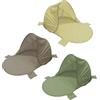 EMPOTEC 2196434 Tenda Telo Parasole con Tettuccio da Spiaggia Stuoia Materassino Lettino Campeggio Mare con Sacca Dimensioni L125xP200xH90 cm 3 Colori Assortiti VERDE/MARRONE/SABBIA