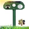 RUTIDA Dissuasore per gatti a ultrasuoni per giardino, 3 modalità, a energia solare, con sensore di movimento e luce lampeggiante, IP64, repellente a ultrasuoni per animali, repellente per cani, gatti, cani