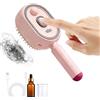 Nocsitey Spazzola Lisciante A Vapore | Pettine Ricaricabile Districante con Olio E Misurino | Spazzola Elettrica A Vapore per Capelli, Trattamento Styling 2 In 1, Ridurre L'effetto Ruvido, per Casa Viaggio