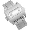 HiCycle2 Fibbia Fibbia Cinturino di Ricambio Per Cartier Santos 100 Roadster Pelle Deployment Argento Acciaio Inox 18mm