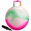 U&C Planet 55CM Pallone da Salto per Bambini 7-12 Anni Supporta Fino a 100 kg Design Antiscivolo con Pompa Palla da Salto in PVC per Interni ed Esterni