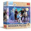 Trefl - Puzzle in legno: congelato, fantastico frozen - 24 pezzi, puzzle in legno, bordi arrotondati, motivo decorativo sul retro, per bambini dai 3 anni in su