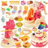 Charmofun 55 Pezzi Formine, 36 Pasta Modellabile Bambini, Accessori Cucina, Gelatiera Pasticcera, Macchina per la Pasta, Giochi Regalo 3+Anni