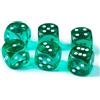 BESCON DICE Dadi di precisione per stampa da 14,5 mm, colori traslucidi 0,56 pollici, set da 6 pezzi