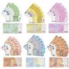 Capgoost Soldi Finti Euro Reali Set, Euro per Giocare, Confezione da 120 Banconote di Soldi Giocattolo, Banconote Euro False per Giocare, Giocattolo Educativo con Soldi di Calcolo, Multicolore