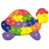 Viga - Puzzle 3D in Legno a Forma di Tartaruga 2 in 1 - Numeri e Lettere, Multicolore, (552503)