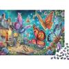 TVJOFXPWXNVU Giardino Incantato Puzzle Farfalle 1000 Pezzi Carta Adulti Allenamento Mentale Decorazione Parete Educativo 52x38cm/1000pcs