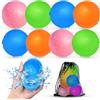 Smirodi Palloncini d'acqua riutilizzabili per bambini, giochi d'acqua estivi per ragazzi e ragazze, giocattoli da spiaggia in piscina per feste estive(8PCS)