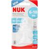 NUK First Choice+ - Tettarelle per biberon, 6-18 mesi, controllo del flusso, sfiato anti-coliche, senza BPA, 2 pezzi